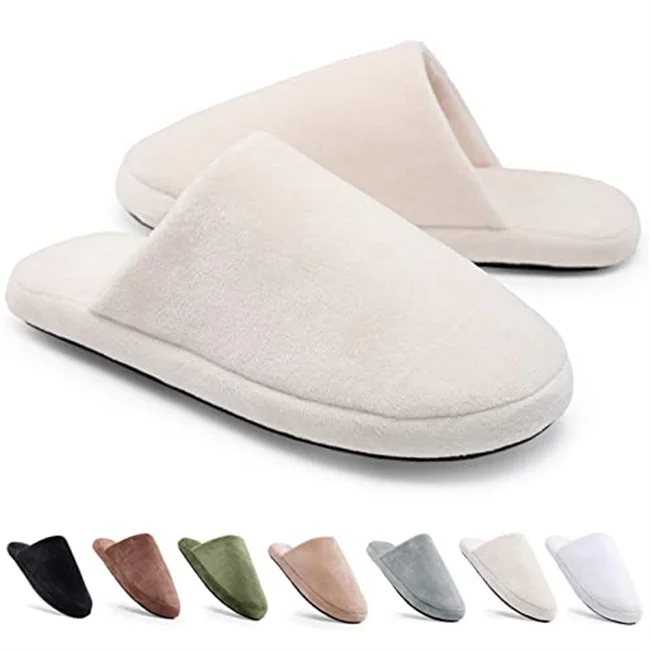 Custom Logo White Spa Shoes Hotel Travel Washable Luxury Spa Slippers
