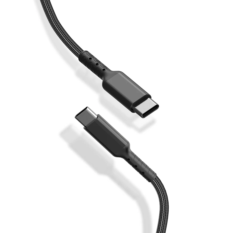 OEM  USB C cable 3.3ft 6.56ft 9.8ft big Nylon Braided Fast Charging  Type c to C cable  Fast transmission For Samsung gamepad