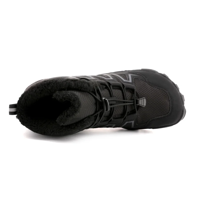 Mens Womens Minimalist Zero Drop Barefoot Hiking Work Snow Boots Waterproof Wide Toe Box Shoes