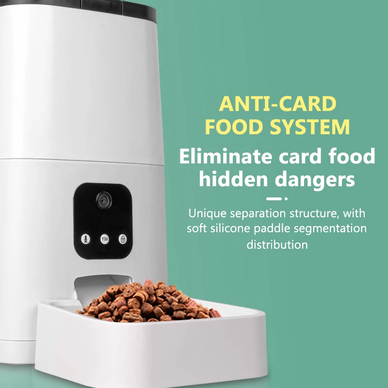 Automatic Pet Feeder Hot selling Automatic Cat Feeders Timed Pet Food Dispenser With Camera