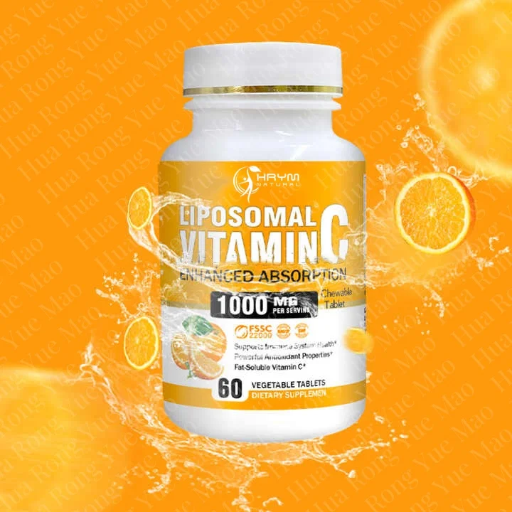 Oem Natural Vitamin C Tablets 500mg 1000mg Supplement Hyaluronic Acid Collagen, Collagen Pour Peau Et Vitamine C Capsules