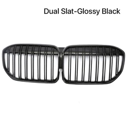 Single Slat Gloss Black Grille Car Front Bumper Kidney Grill For BMW 7 Series G11 G12 730i 740i 750i 740e 725d 730d 2020 2021