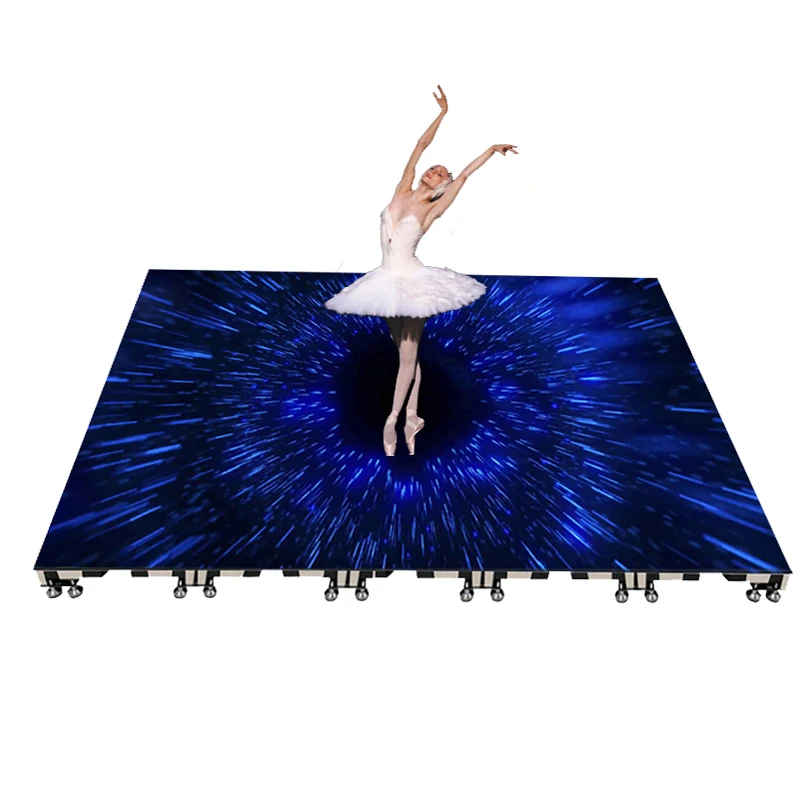 Interactive LED Dance floor panels stage rental display P2.9/P3.91/P4.81/P5.2/P6.25 Indoor outdoor LED floor tile screen