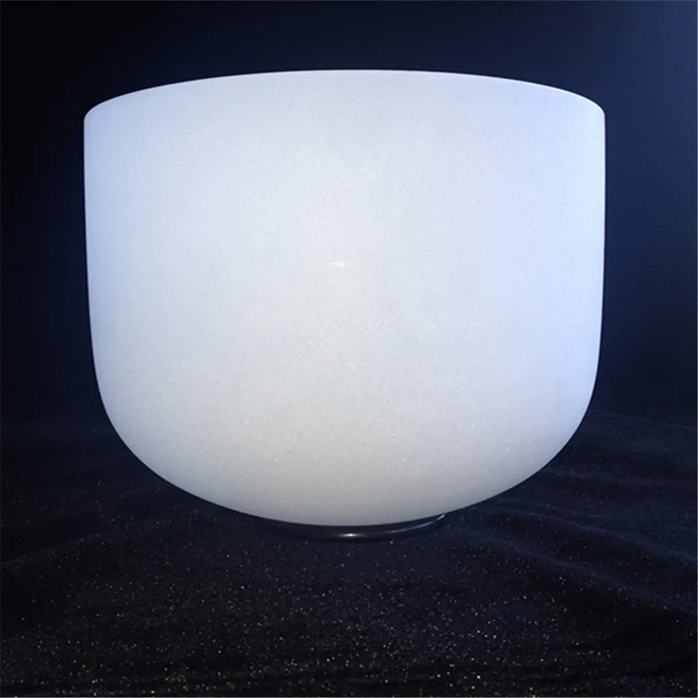 Chakra Frosted White Quartz Crystal Singing Bowl Sound Healing And Medit Singing Bowl Set