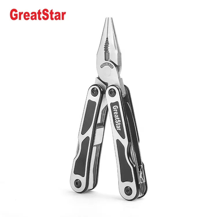 Многофункциональные складные карманные плоскогубцы Greatstar 15 в 1 Многофункциональный инструмент из нержавеющей стали комбинированные многофункциональные