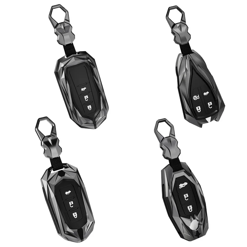 Metal Car Accessories Hot Sale Keyless Holder Fob For MG MG6 ZS HS For Roewe RX5 I5 MAX RX3 2017 2018 2019 2020 Key Cover Case