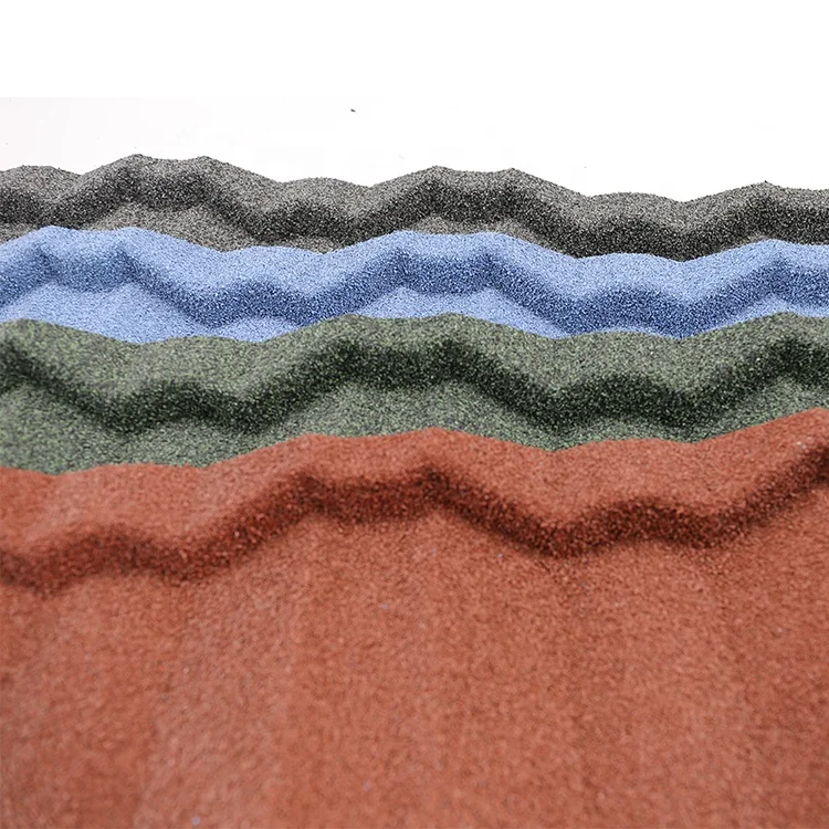 Newest Building Construction Materials Color Stone Coated Metal Roof Tiles Price