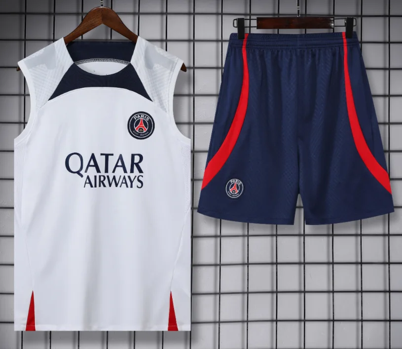 Summer EMBROIDERED LOGO SOCCER TEAM VEST SET T-shirt sports vest set club training vest