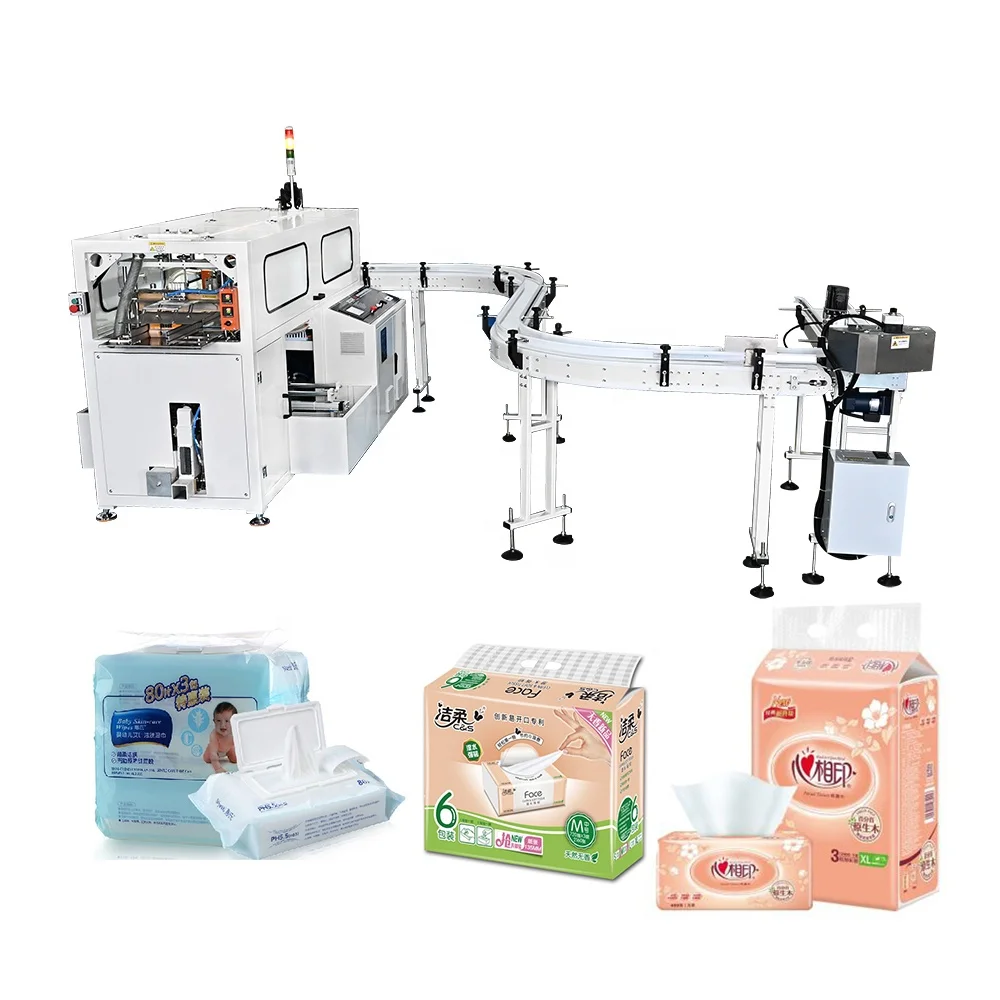 FEXIK Low Cost Tissue Paper Napkin Making Machine Multifunctional Facial Tissue Bundle Packing Machine