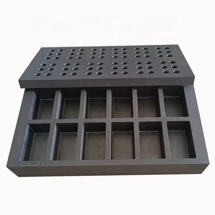 Customize casting carbon graphite ingot mold for gold silver aluminum melting