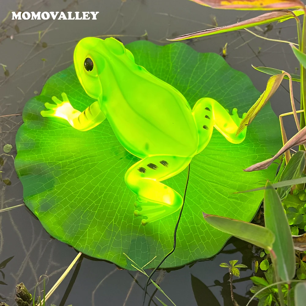 Momovalley outdoor waterproof christmas light displays frog garden decorations of attraction parks decorative light