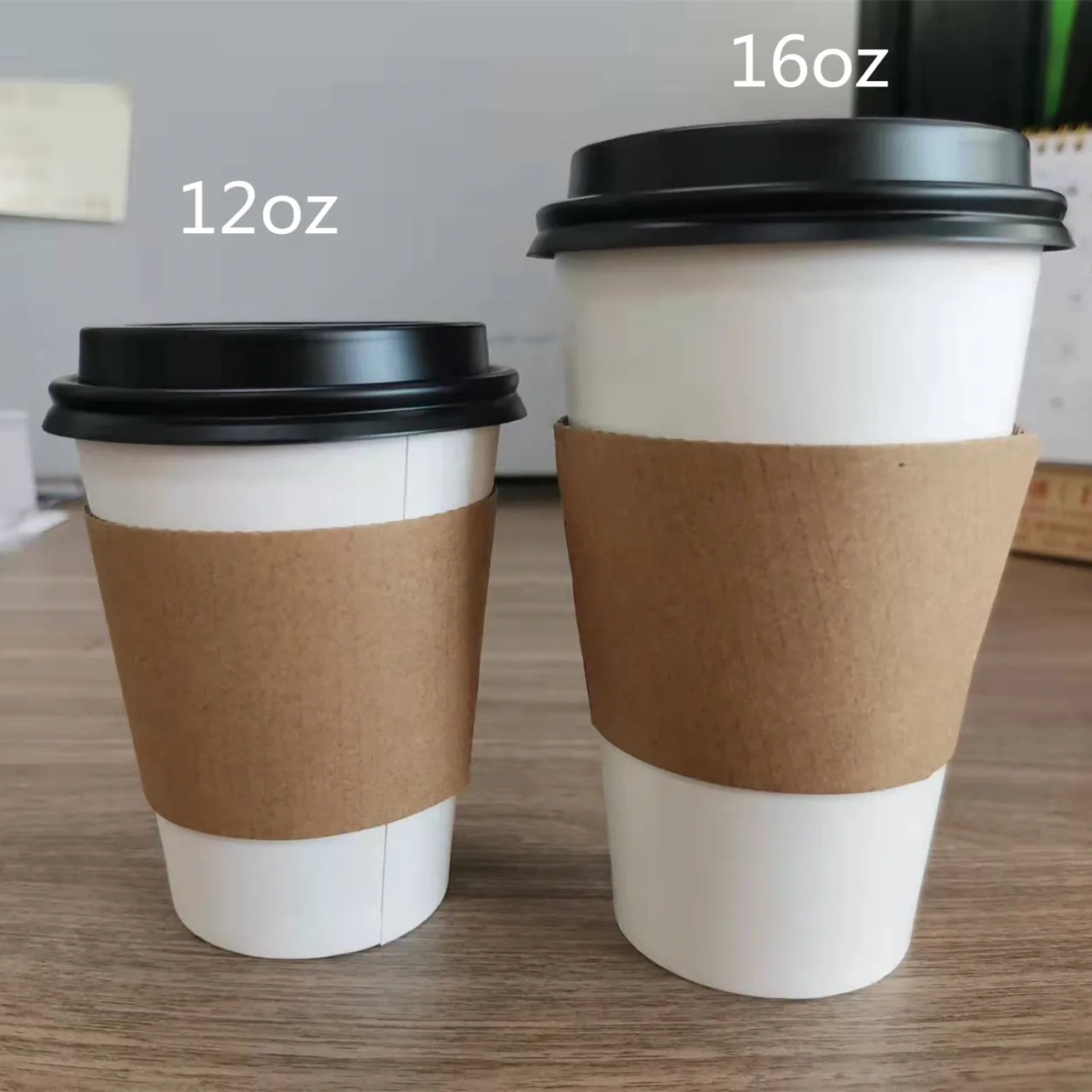 В наличии дизайнерские бумажные чашки для горячего кофе набор крышек кофейные с индивидуальным логотипом одноразовых кофейных чашек