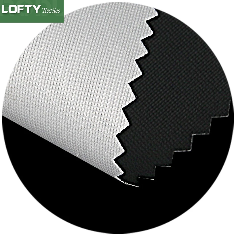 Dye sublimation black coating knitted polyester blackout fabric for barricade