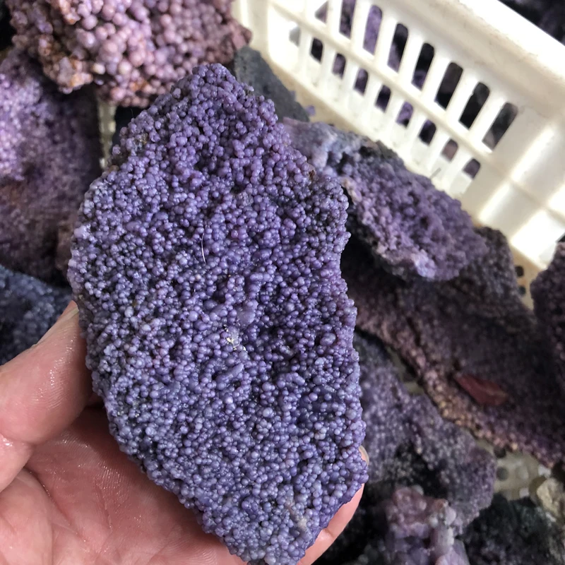 Wholesale Natural Rough Amethyst Purple Grape Agate Mineral Specimen Stone