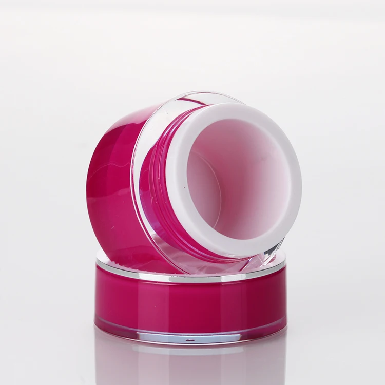 5g 10g 15g 30g 50g Luxury cosmetic containers new style oval shaped gold acrylic cosmetic cream jars