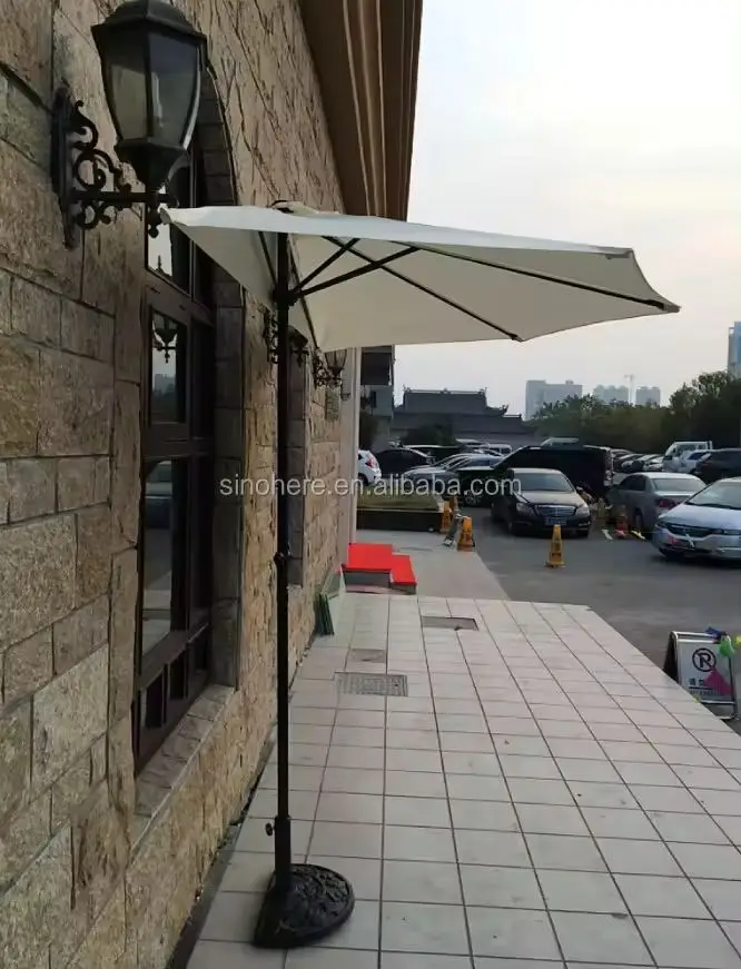 Wholesale 2.7M 9FT Garden Special Design Half Round Sun Umbrella