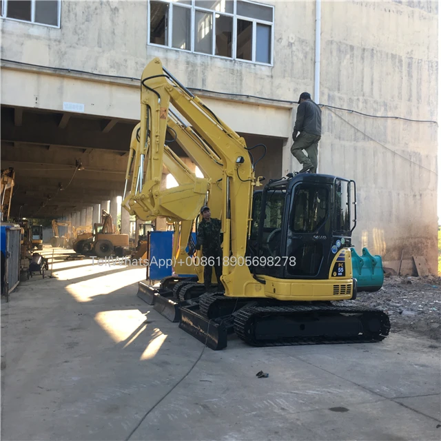 Japanese Original Used Komatsu PC56-7 Excavator with Yanmar Engine Low Price Secondhand Komatsu PC56-7 Pump Gearbox & Motor Sale