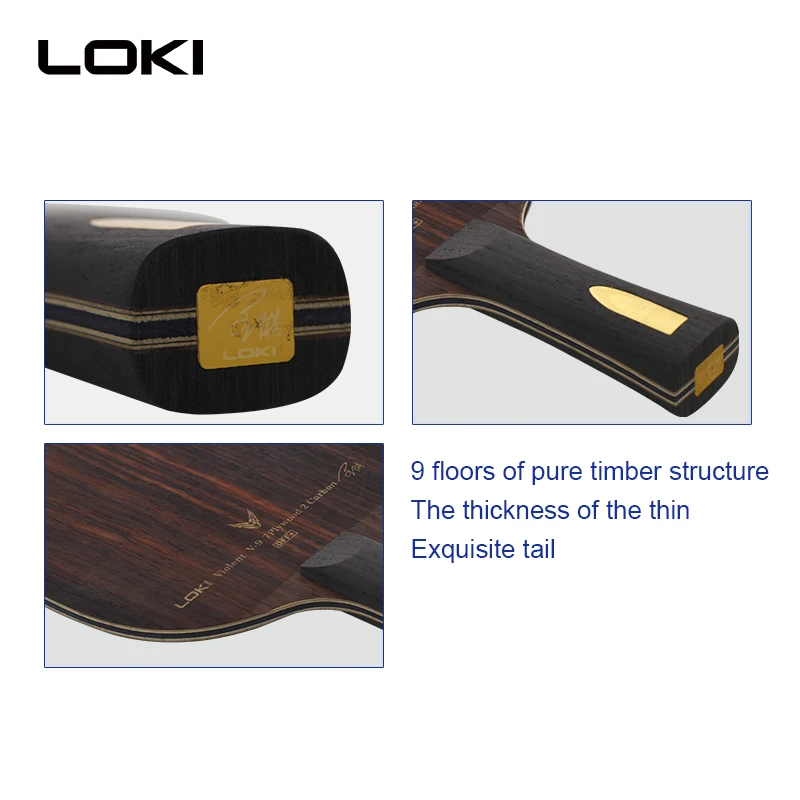 LOKI V9 professional training pingpong blade table tennis racket high quality table tennis blade