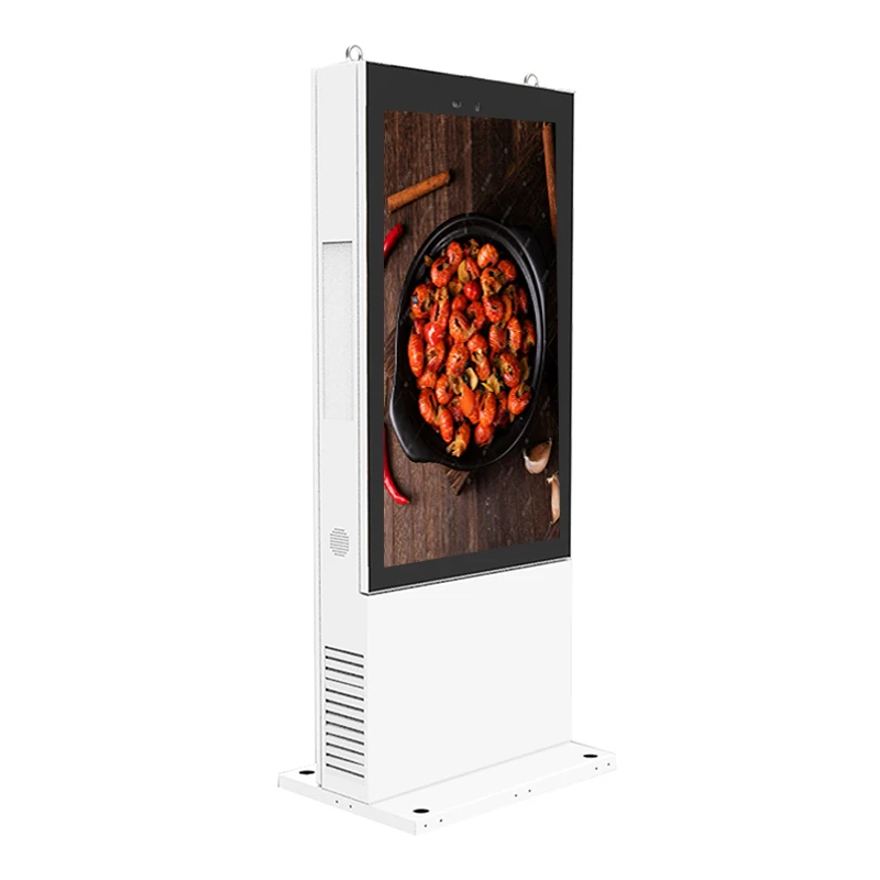 55 Inch Outdoor Triple screen  Lcd Digital signage Drive-thru Menu Boards Outdoor Advertising Lcd Display