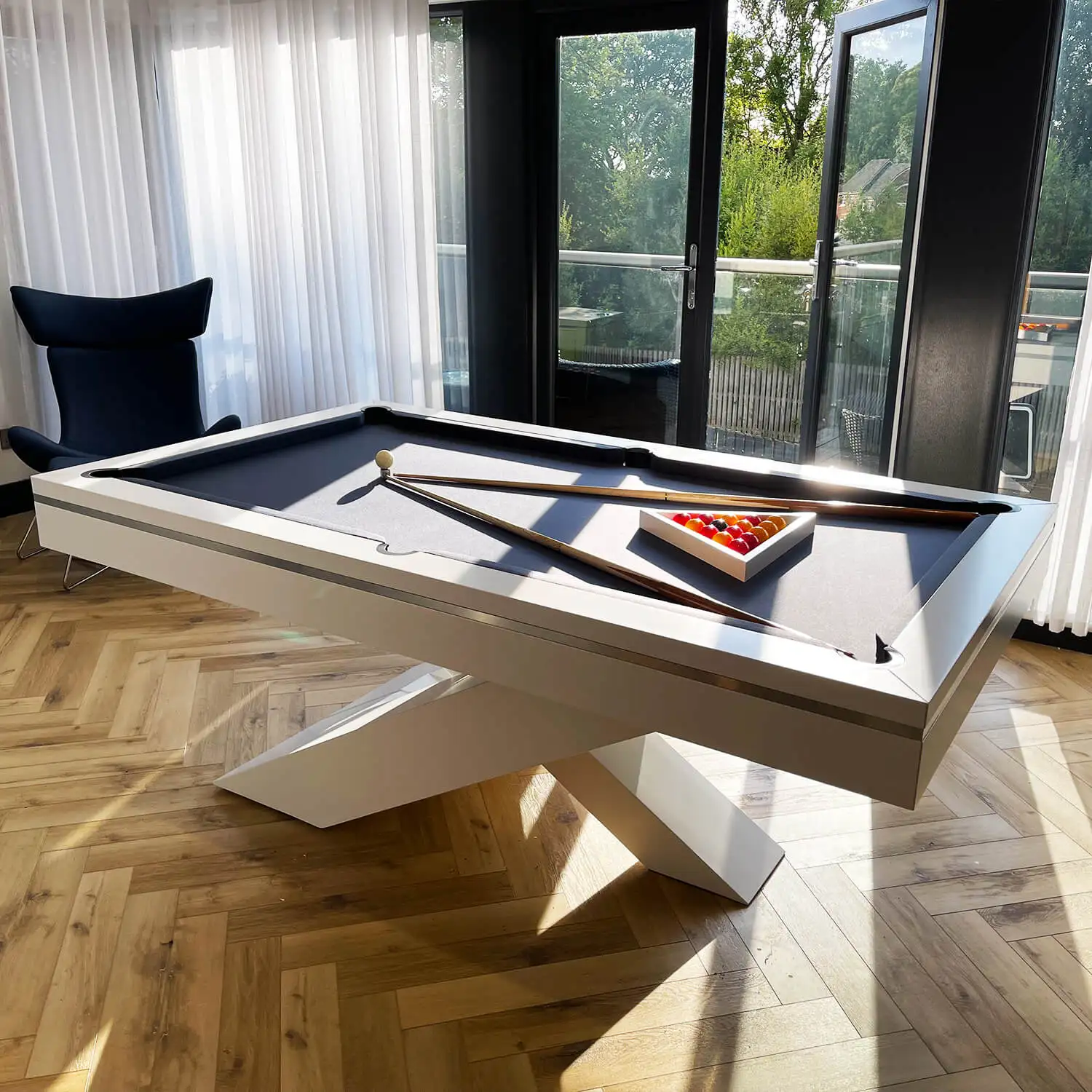 Most popular high-end custom modern luxury snooker billiard tables 7ft 8ft 9ft Solid wood dining pool table