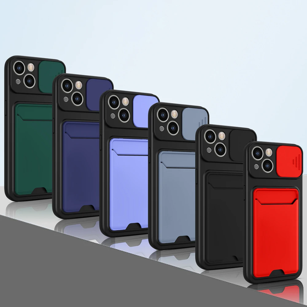 For Infinix Hot 10S 10T Phone Accessories Back Cover Armor Shockproof Card Slot Wallet Phone Case 2 in 1 Hybrid Slide Camera