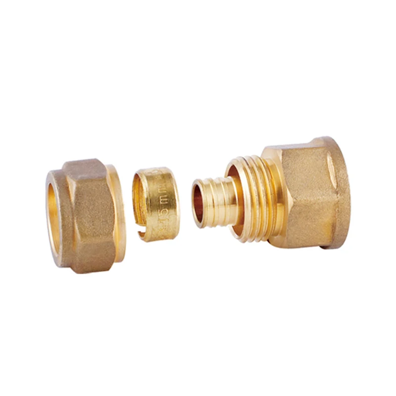 HELERO HT 200-3156 Hexagon straight female union brass compression pipe fittings