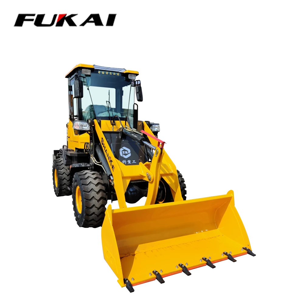 China Mini Loader Front End Compact Wheel Loader 400Kg 600Kg 1000Kg Loading Capactiry Loader For Sale