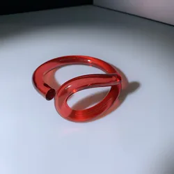 Peichi transparent acrylic resin twisted bangle&bracelet statement party jewelry fluorescence wrap  arm bangles