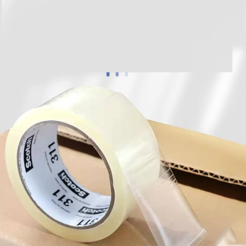 Box Sealing Tape 311 strong adhesive office adhesive  bopp transparent Industrial performance packaging tape