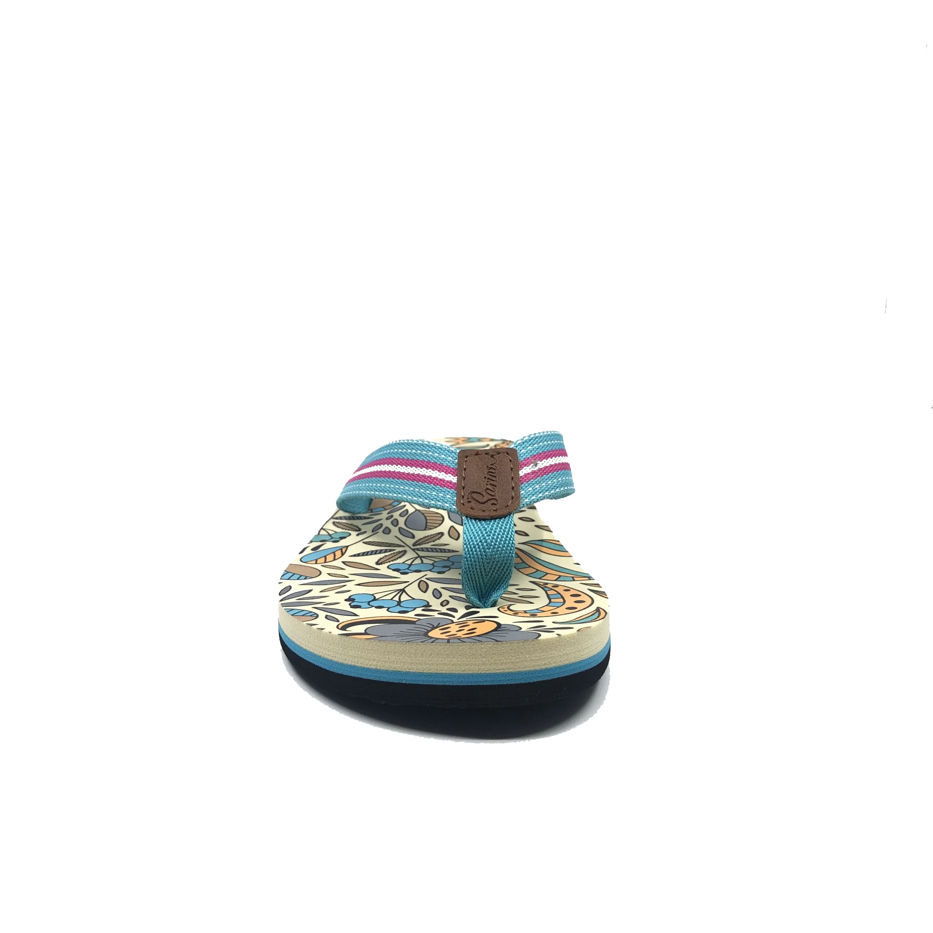 Manufacturers custom lady slipper tropical tree printing hawaii style women slippers summer new fashion flip flops