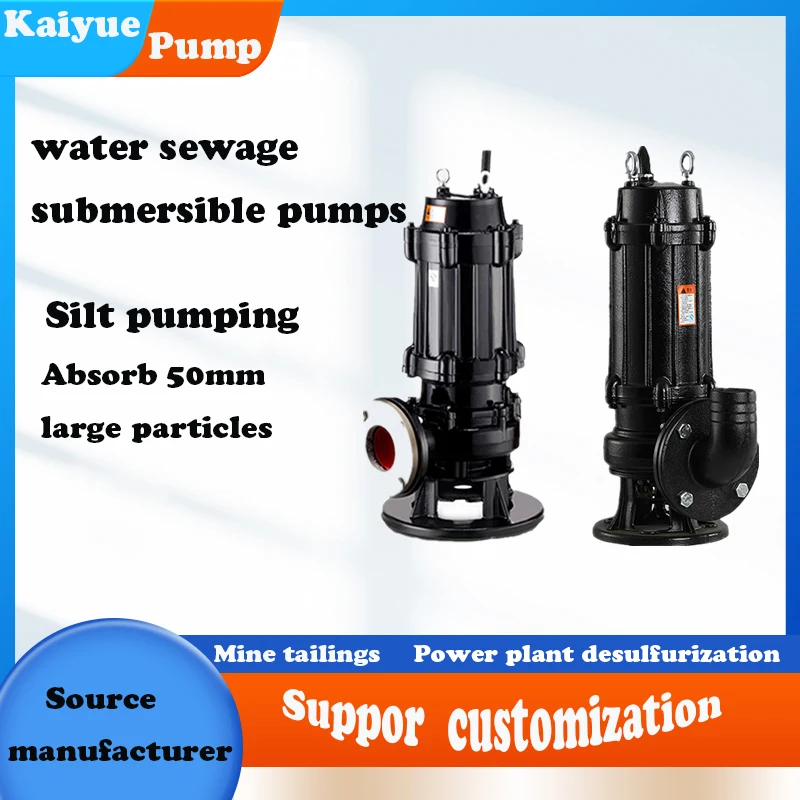 cast iron impeller submersible sewage water pump for industry and agriculture