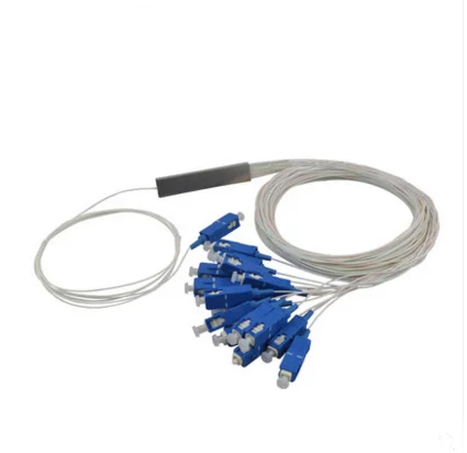 FTTH ПАССИВНЫЙ волокно оптический сплиттер мини сталь трубки 1x16 SC/UPC 0,9 мм 1 м PLC Splitter