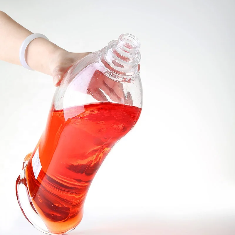 Wholesale 200ml to 750ml round beverage glass bottle soda water soda water mineral water lemonade syrup bottle