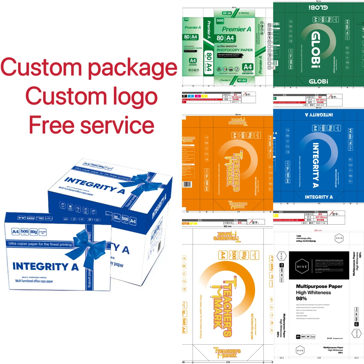 Best Selling Multipurpose Premium High Quality Cheap A4 Printing Paper 80GSM Recyclable White Office Copy Paper