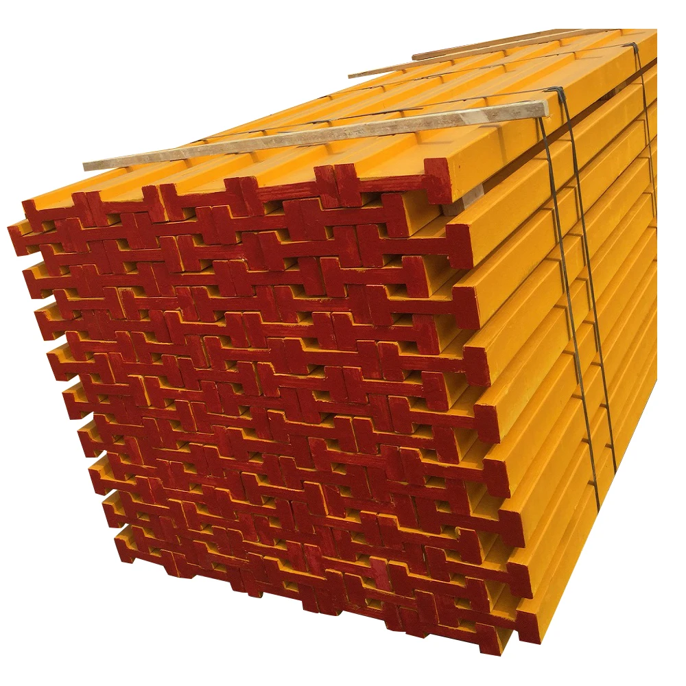 Solid Wood Concrete Formwork h20 Timber Beam Formwork Yellow Wood H-beam