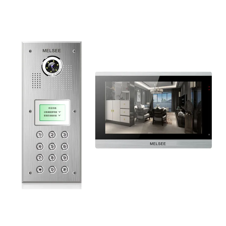 2020 новый дизайн TCP IP 10-дюймовый сенсорный screenr видео-телефон двери