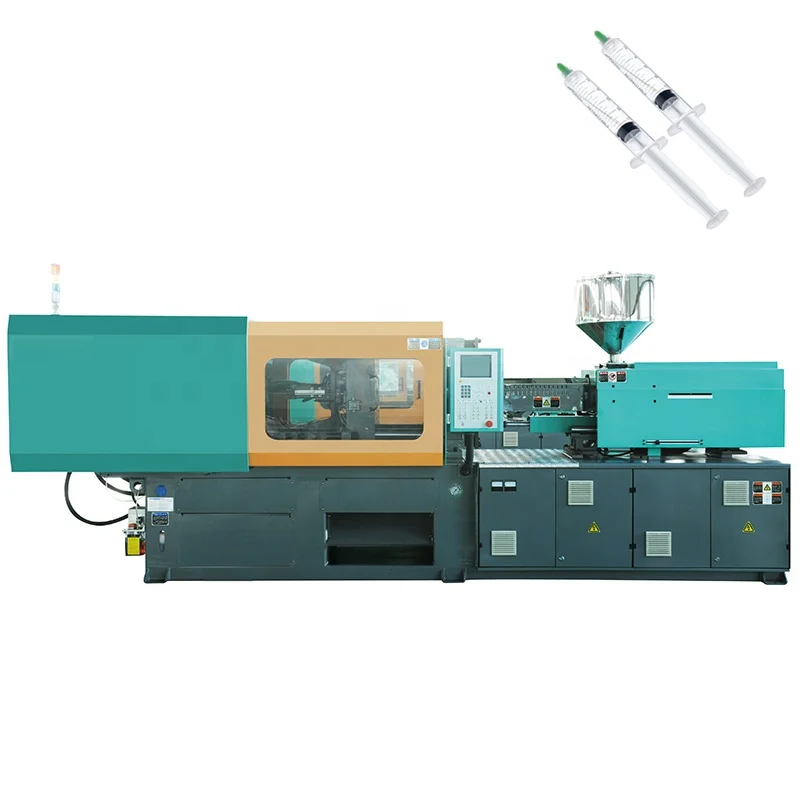Disposable syringe with needle making injection molding machine for syringe plant
