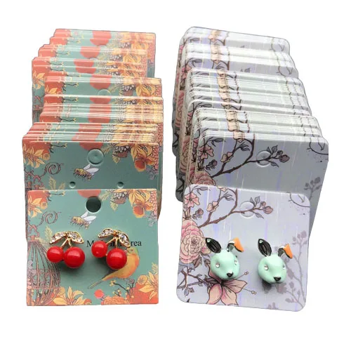 Customized Logo Earring Display Cards Wholesale Low Price Jewelry Display Card