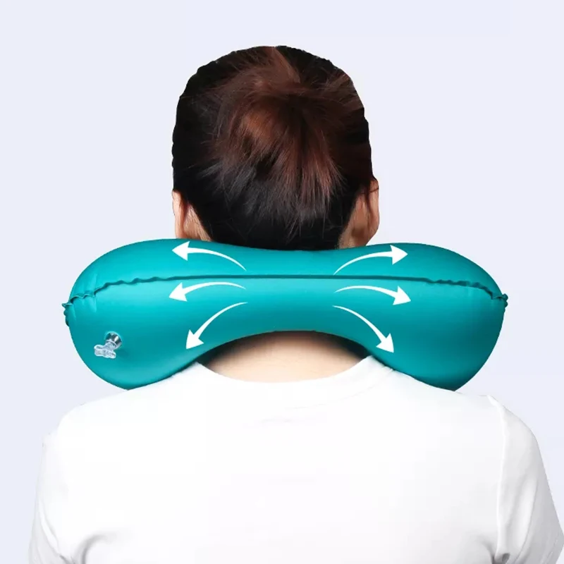 Milk Silk U-Shaped Travel Neck Inflatable Pillow Soft Ultralight Portable