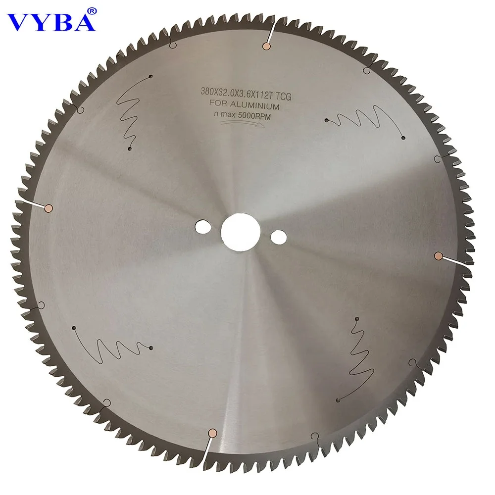 380mm 112T Teeth TCT Circular Carbide Aluminum Saw Blade Cutting Disc
