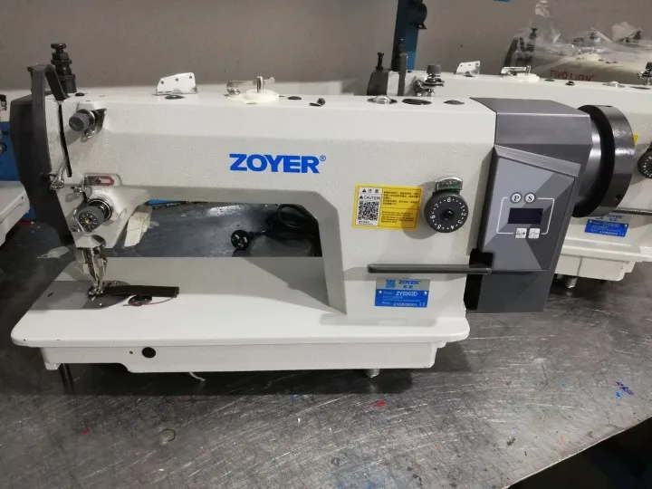 Zoyer Новый ZY0303-D4 ZY0303D шагающая прижимная лапка швейная машина для тяжелых условий эксплуатации Авто Триммер с фунцкией шитья закрытых стежков кожаная