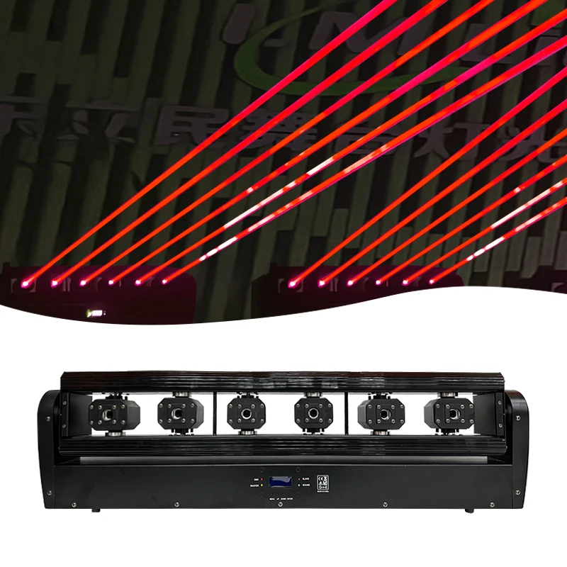Professional lazer 6 Eyes single red/green/blue laser light beam effect for DJ disco stage lighting moving head laser light
