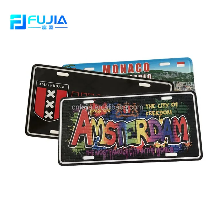 Factory Directly American Vintage Metal Car License Plate 15*30cm for Indoor Decoration