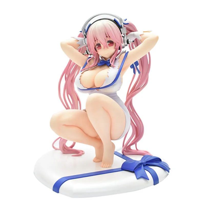 17cm SUPERSONICO 3D Sexy Bikini Squat Figure PVC Model Static Decoration Toys