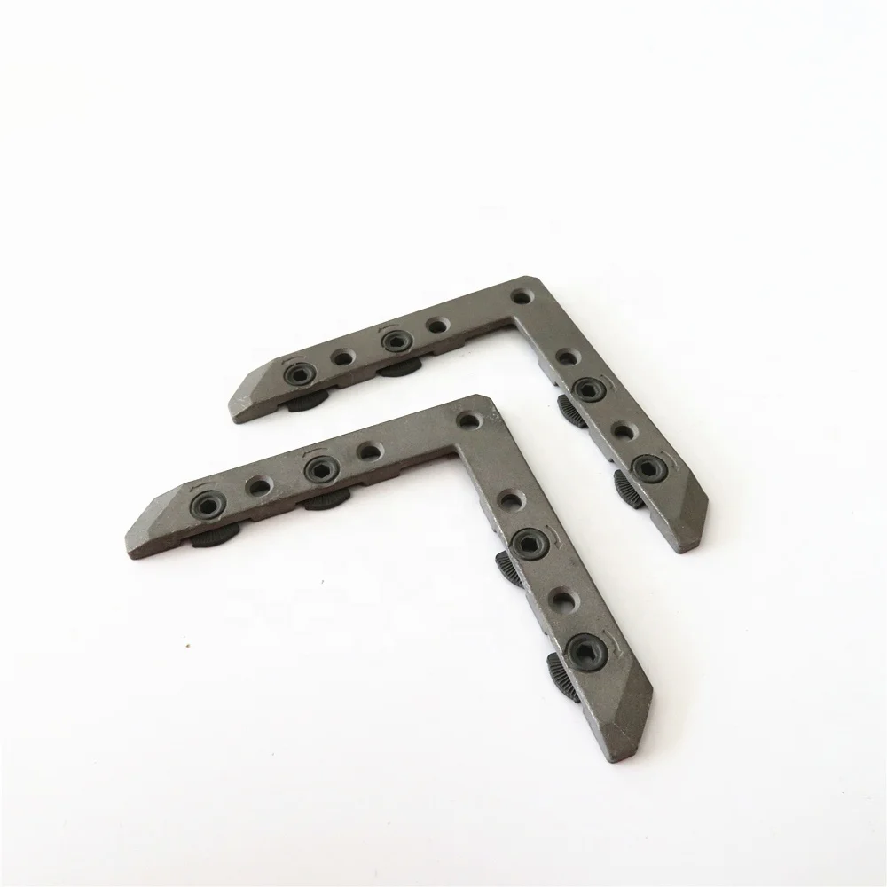 Customize aluminum alloy die cast aluminum window corner connector, Sand blasted zamak steel alloy Joint cleat precision casting