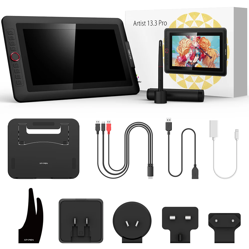 
XP PEN Artist 13.3 Pro 8192 Levels Pressure Pen Touch Display drawing graphic tablet 