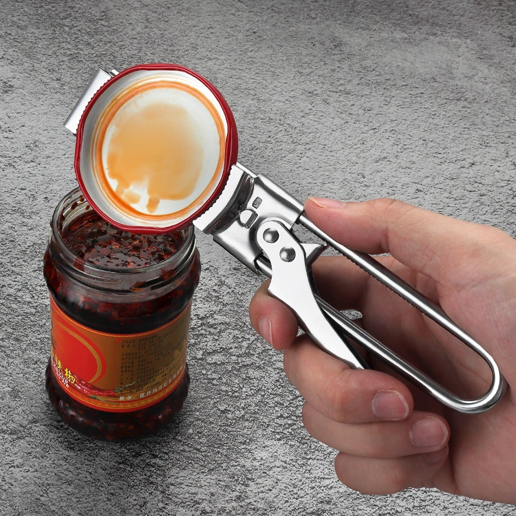 Kitchen Gadget Multifunction Plain Bottle Opener Stainless Steel Easy Opener Adjustable Can Opener