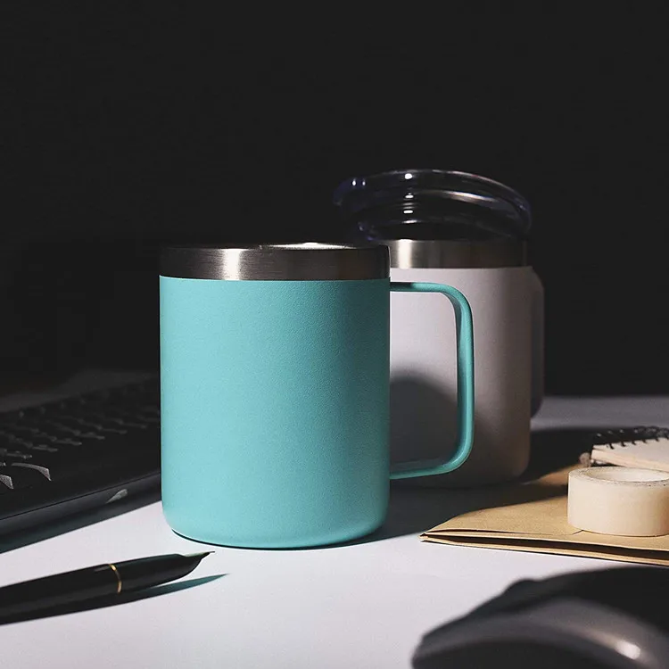 Double Wall Stainless Steel Insulated Coffee Tumbler Mug with Handle Thermos King Travel Mug Coffee Mug Thermos