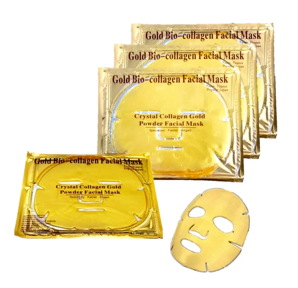 Skin care mascarillas coreanas faciales wholesale crystal hydrogel Collagen face sheet mask beauty