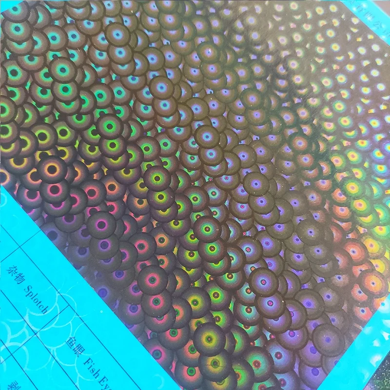 Different Pattern Transparent  BOPP Holographic Metalized  Lamination Film for Paper Board